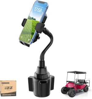 Phone Holder Mount, Universal Phone Mount for Cup Holder for All 4.7-6.8" Cell Phones, Fit EZGO Club Car, Yamaha, Truck, Golf Gifts for Men, Women