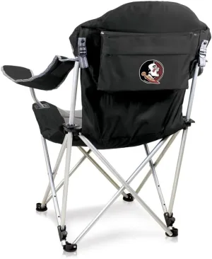 PICNIC TIME NCAA Razorbacks Reclining Camp Chair - Beach Chair for Adults - Sports Chair with Carry Bag