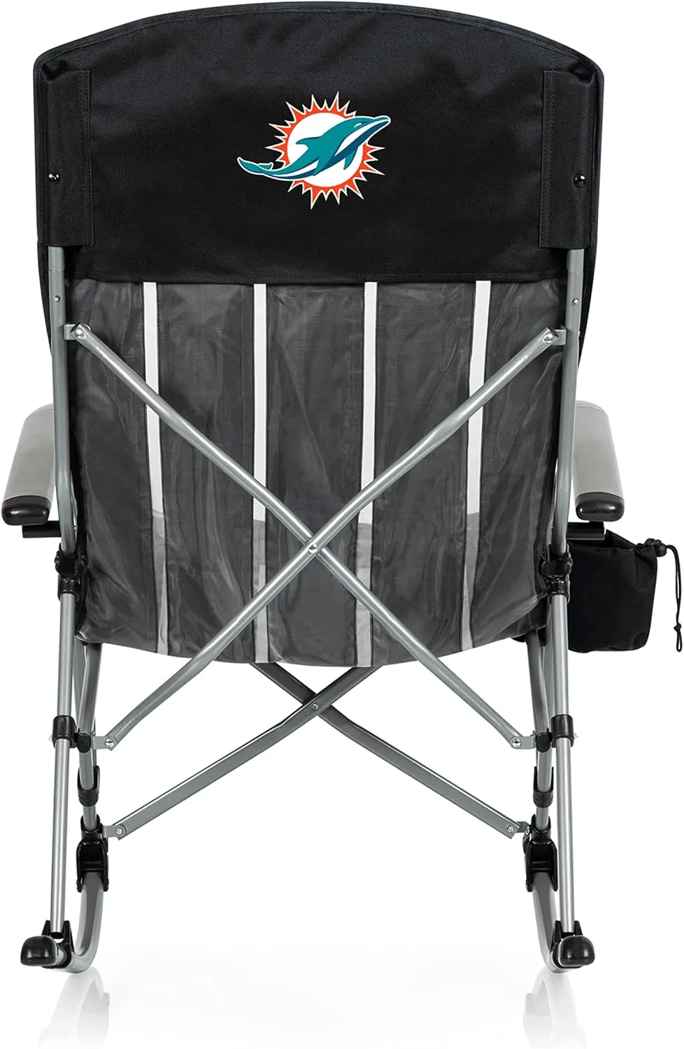 PICNIC TIME NFL Unisex-Adult NFL Outdoor Rocking Camp Chair, XL Heavy Duty Camping Chair for Adults