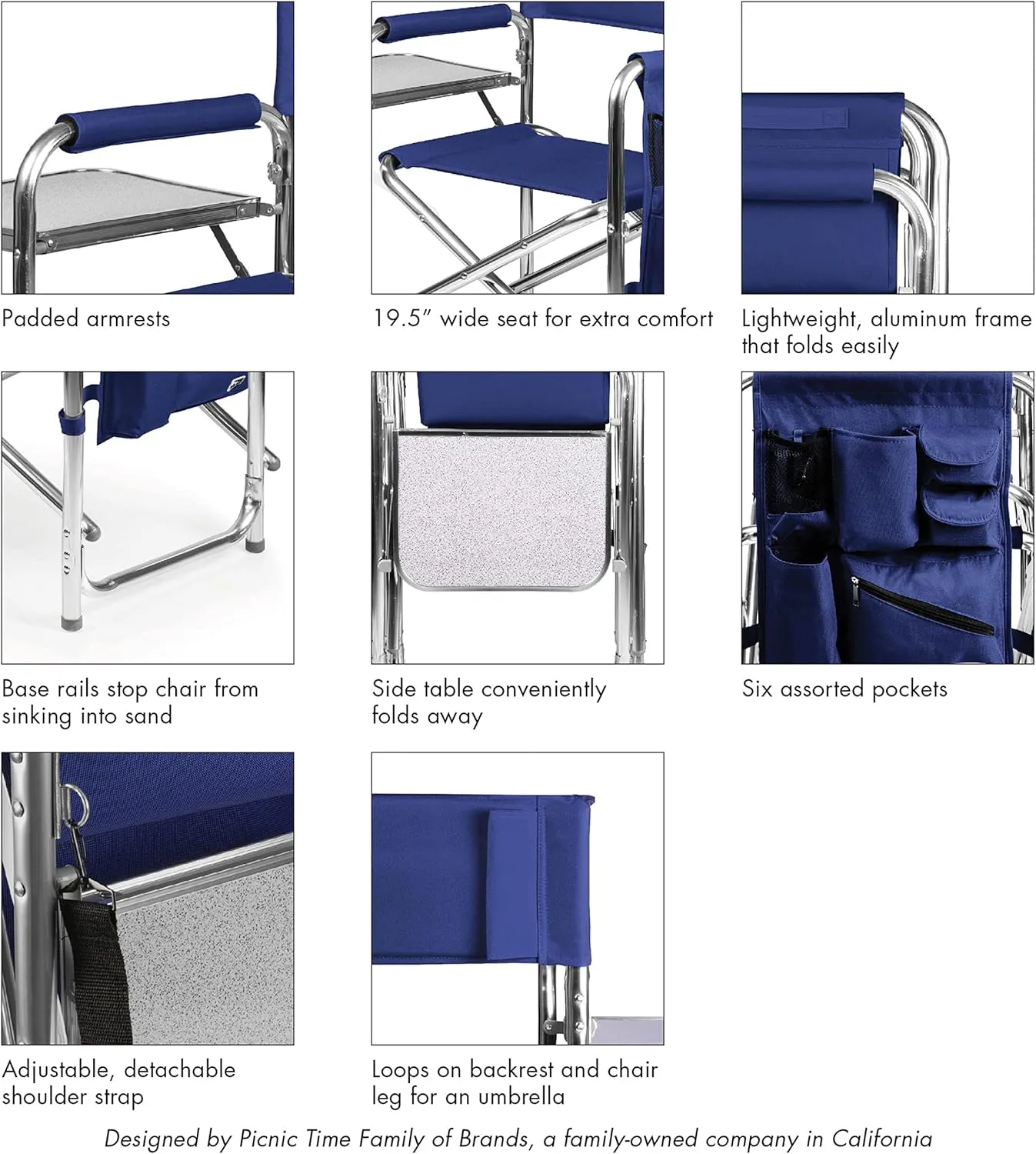 PICNIC TIME NHL Unisex-Adult NHL Sports Chair