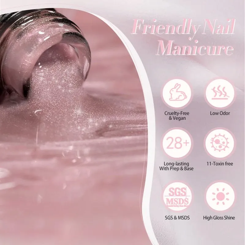 Pink Moonlight Cat Magnetic Gel Polish MY273 Soft Lace 15ml