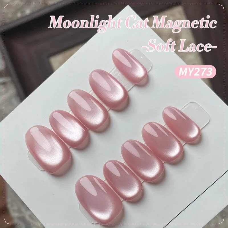 Pink Moonlight Cat Magnetic Gel Polish MY273 Soft Lace 15ml