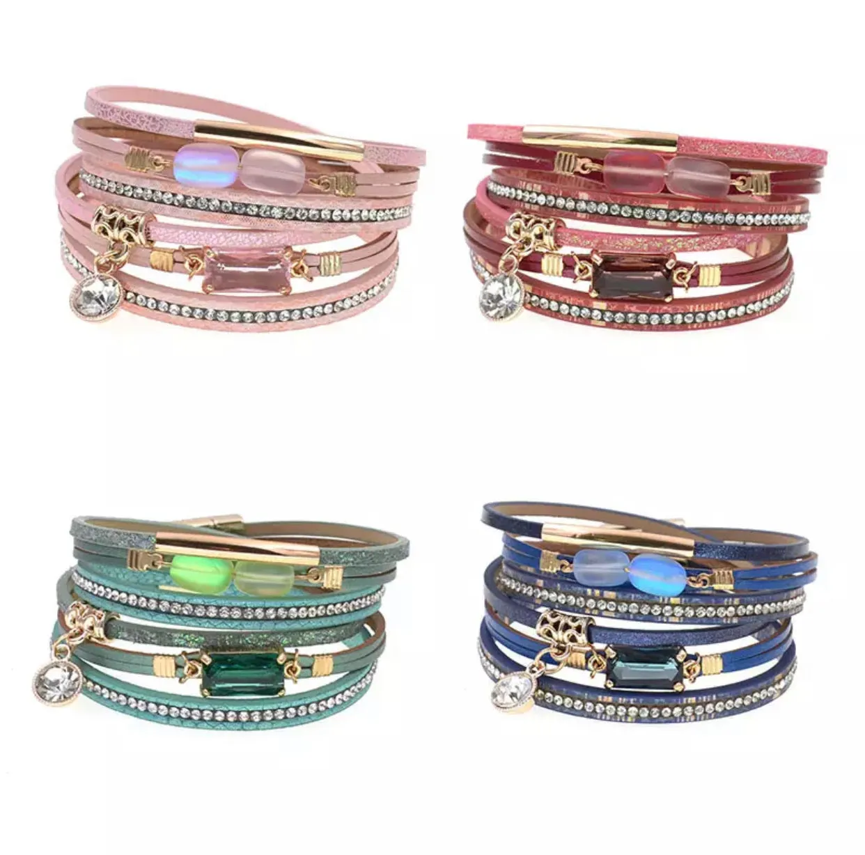 Piper Multi-Strand Wrap Magnetic Bracelet