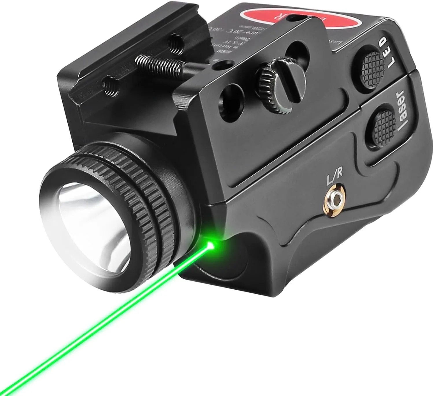 Pistol and Rifle Flashlight Laser Sight,Green Laser Light Combo,Magnetic Charging Flashlight Laser Combo,Picatinny Gun Light Lasers Used for Outdoor Hunting and Aiming Targets