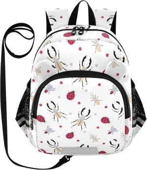 Plaaee Beetle Ladybu Ant Toddler Backpack Harness Leash Kids Back Pack Harnesses Leashes Tether for Boys Girls Outdoor Travel S