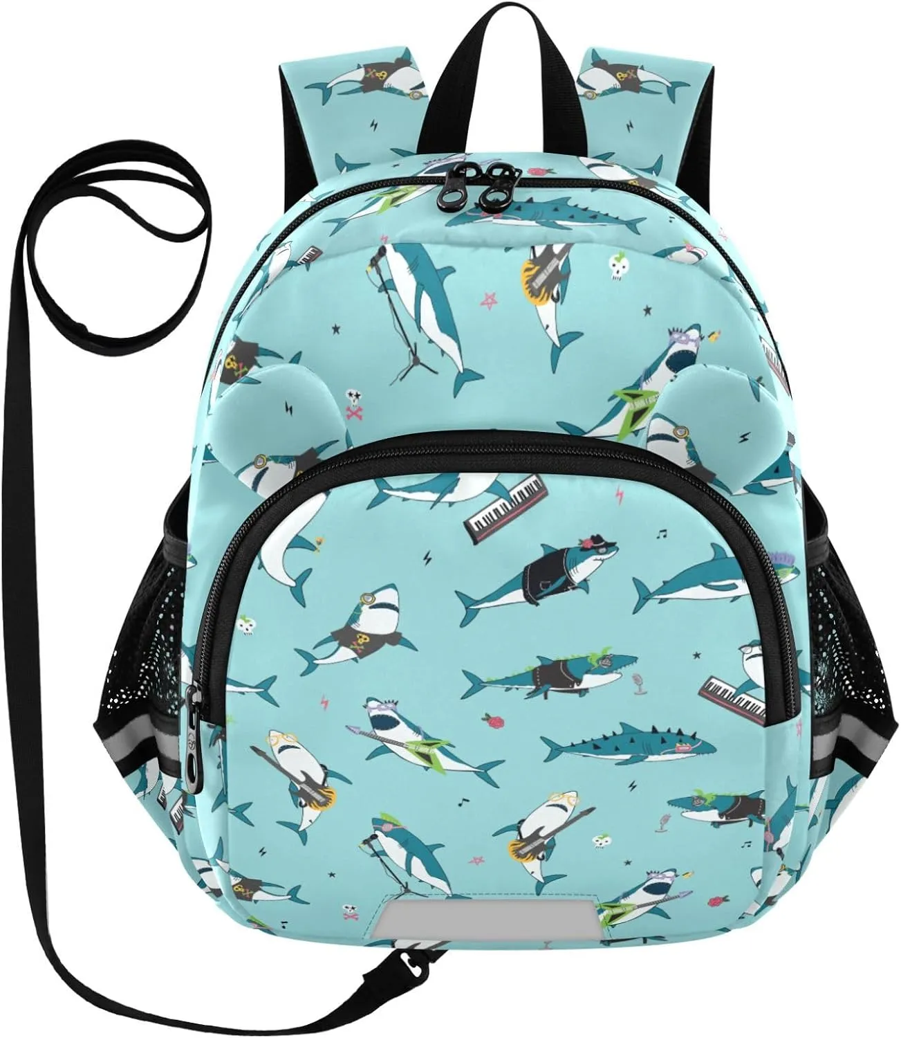 Plaaee Shark Ocean Animal Toddler Backpack Harness Leash Kids Back Pack Harnesses Leashes Tether for Boys Girls Outdoor Travel S