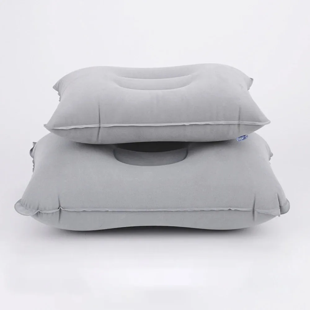 Plane Head Rest Support Ultralight Fold Nylon Inflatable Pillow Camping Tent Sleep Cushion Travel Beach Car Comfortable Pillows