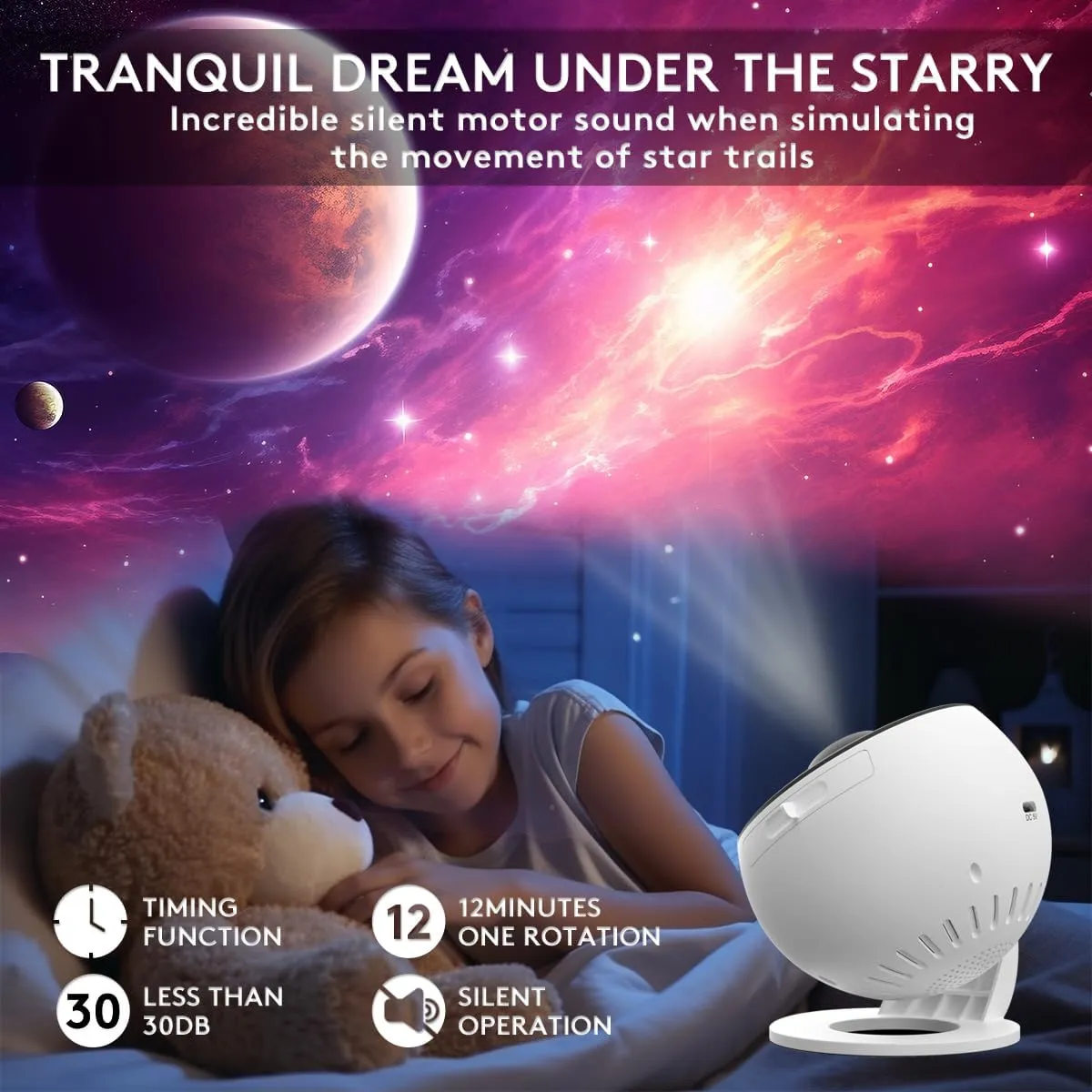 Planetarium Galaxy Projector13 in 1, Galaxy Light with 360° Rotating, Space Projector Nebula Star Night Light for Kids Adults Bedroom Ceiling Decor, Home Theater, Holiday Gift
