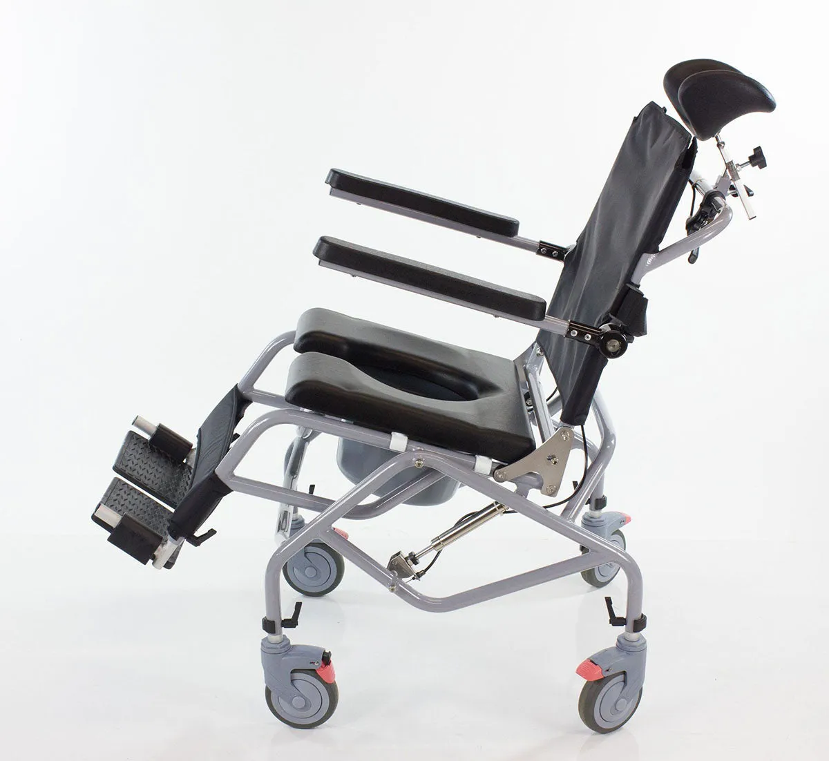 Platinum Health PTC1555 Tilt-In-Space Reclinning Shower/Commode Chair, Padded