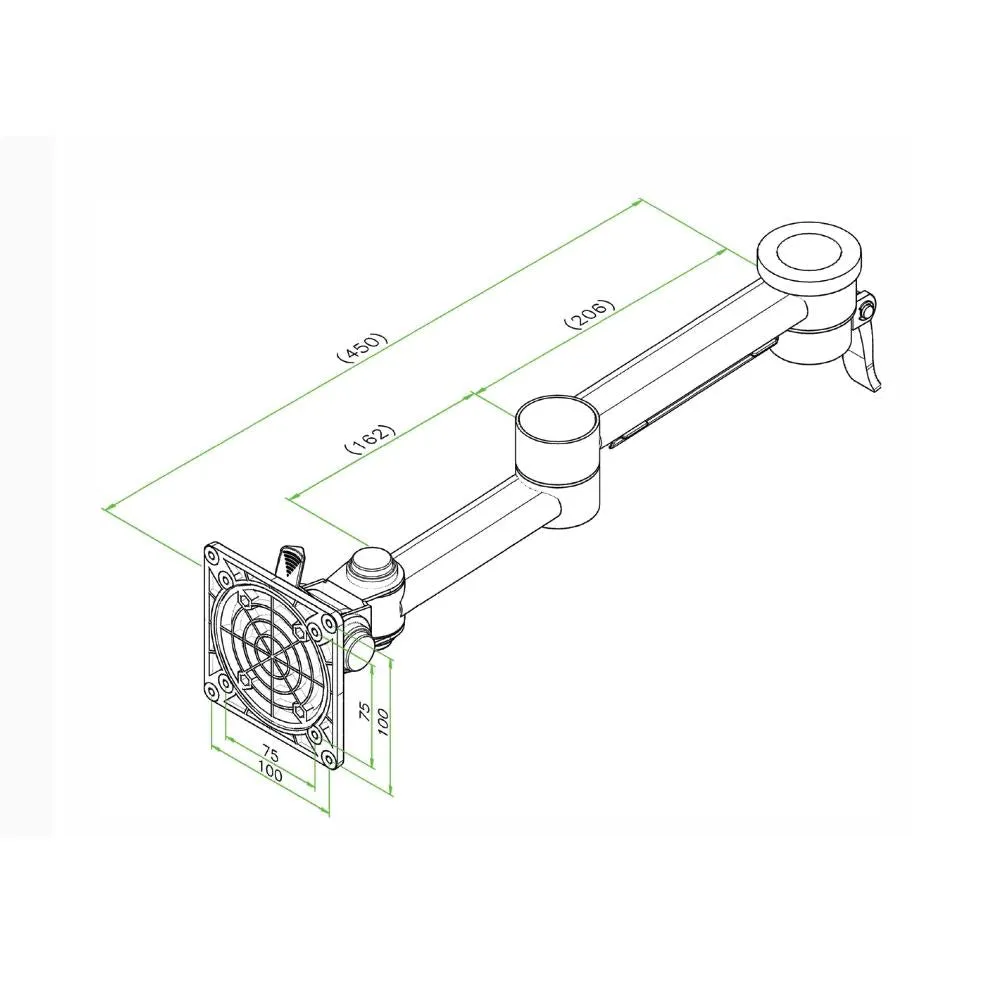 Pluto LCD Dual Monitor Arm