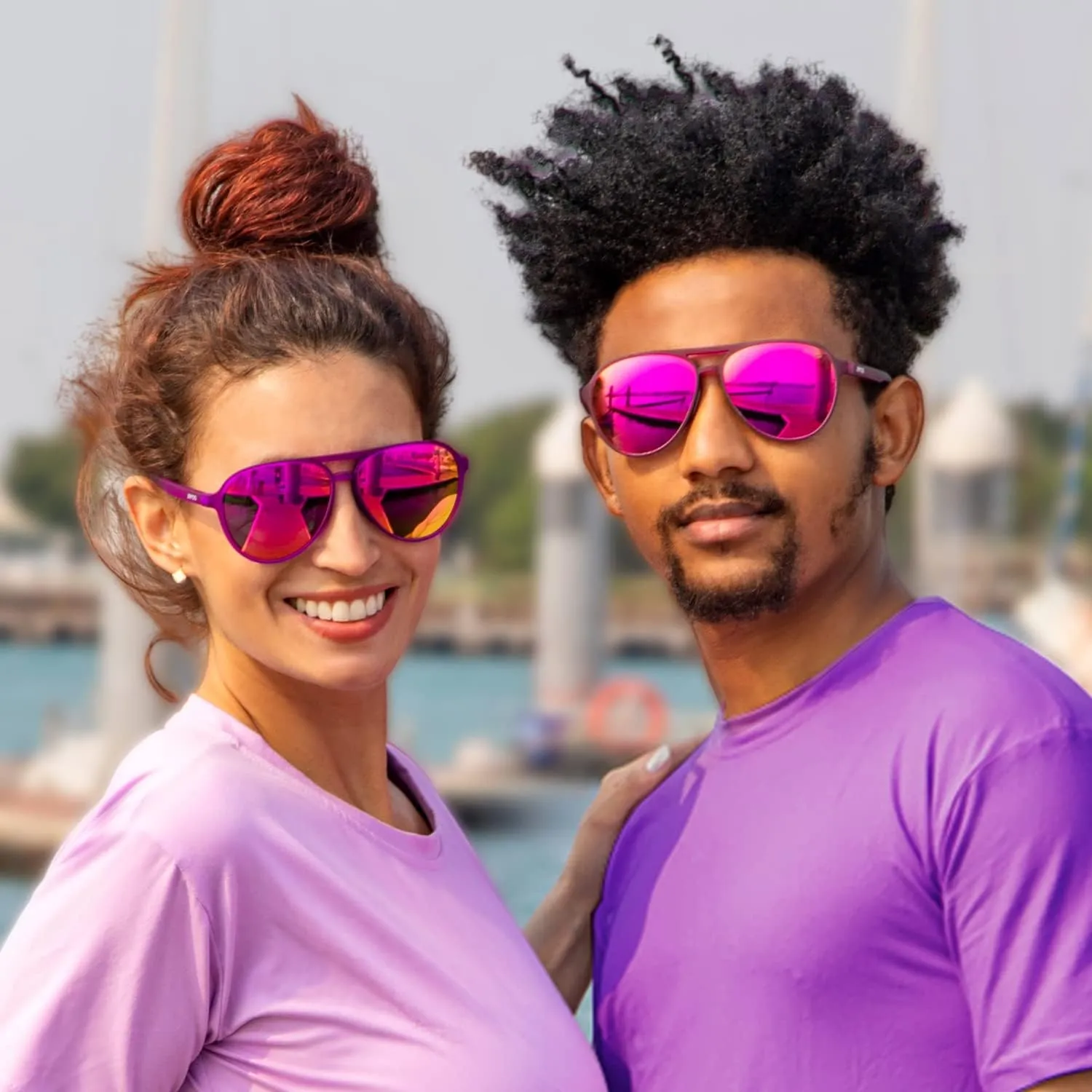 Polarized Aviator Sunglasses for Women Men Retro Trendy Sports Sunglasses for Outdoor UV400 Protection