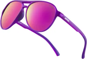 Polarized Aviator Sunglasses for Women Men Retro Trendy Sports Sunglasses for Outdoor UV400 Protection