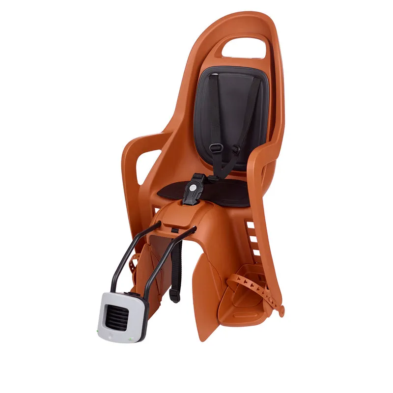 POLISPORT Groovy Maxi FF Rear Child Bike Seat Frame Mounting - Caramel Brown/Black 8406000030