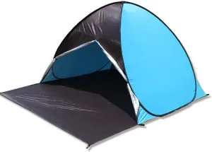 Pop Up Beach Tent, 3-4 Person Instant Tent, Sun Shelter Waterproof Shade Canopy for Family Vacation Rainfly,Blue