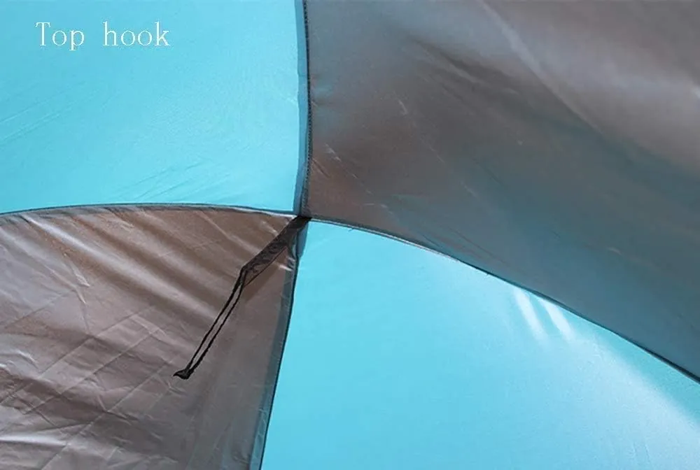Pop Up Beach Tent, 3-4 Person Instant Tent, Sun Shelter Waterproof Shade Canopy for Family Vacation Rainfly,Blue