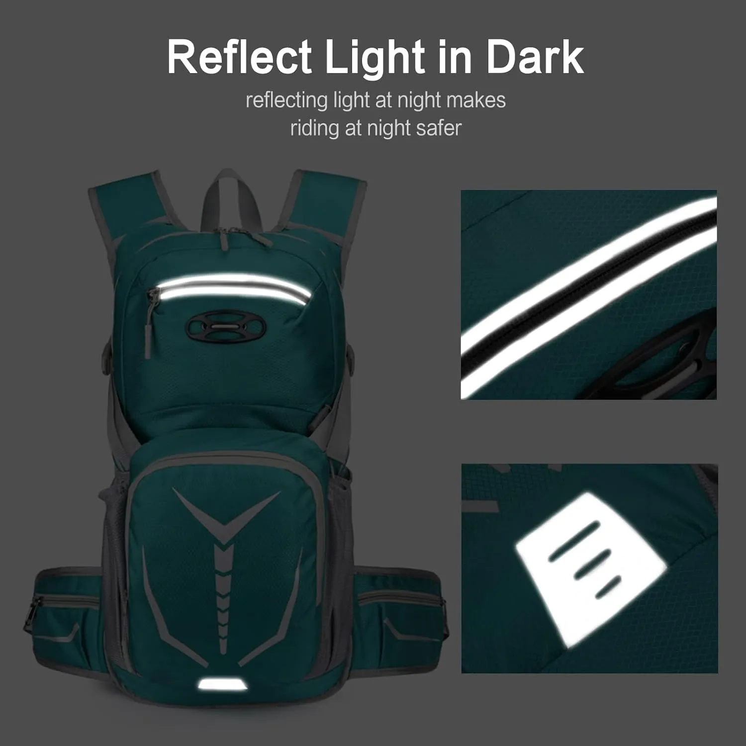 PORRASSO Hiking Backpack Waterproof Daypack 20L Rucksack Breathable Backpack for Women Men Trekking Cycling Climbing Outdoor Sports Orange