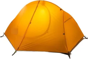 Portable Ultralight Tent Waterprof 4000  Tents Double Layer Outdoor Camping Travel Tent Camping Tents Change Clothes Tent (Color : Orange Skirt, Size : 1)