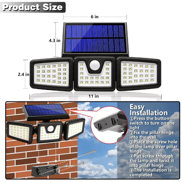 Powerful Solar Motion Sensor Lights for Outdoor Security