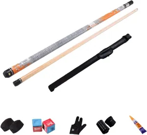 Premium Maple Pool Cue with Multi-Layer Leather Head for Accurate Shots and Enhanced Grip(Color:CC,Size:11.5MM Club Head)