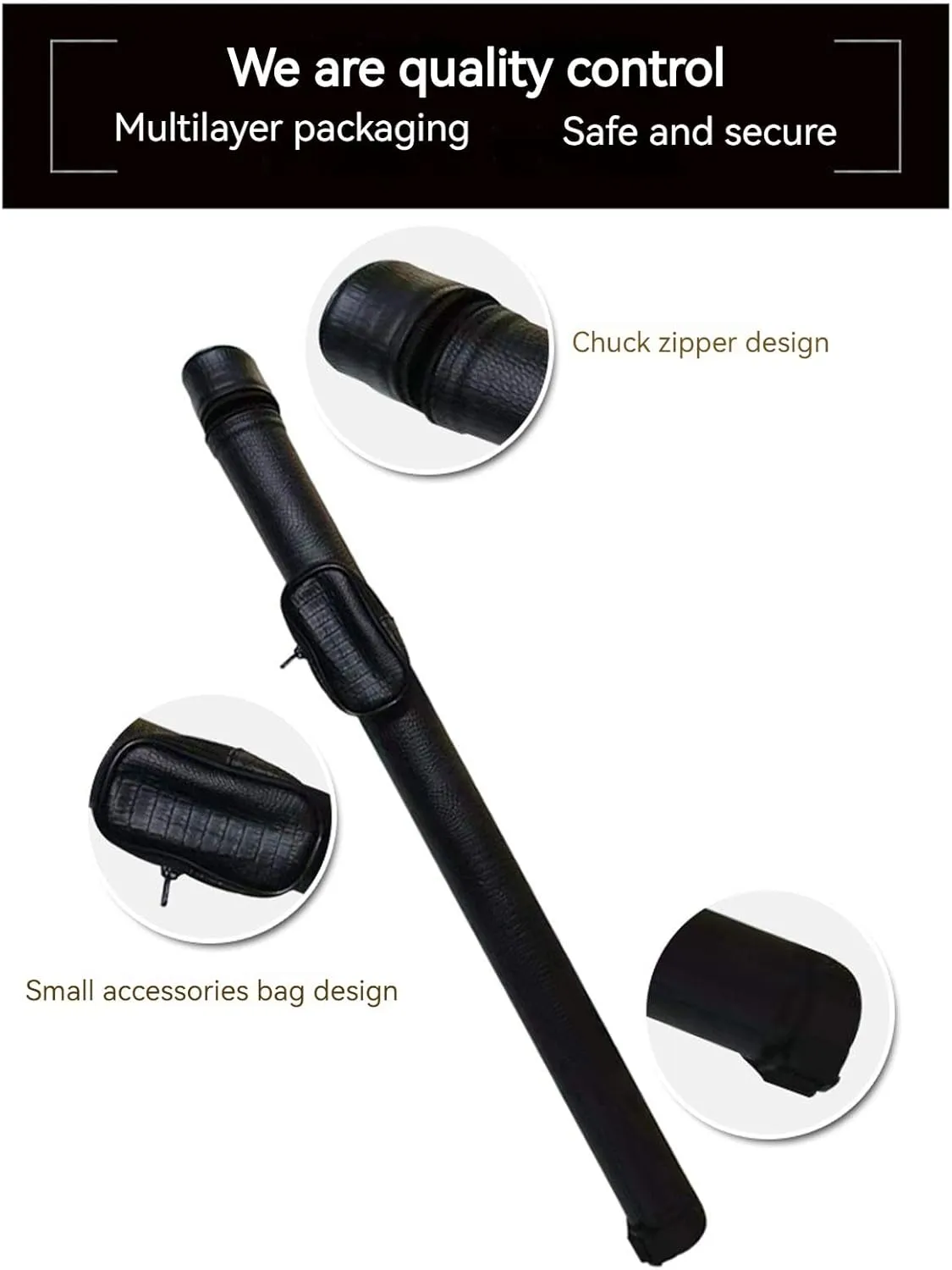 Premium Maple Pool Cue with Multi-Layer Leather Head for Accurate Shots and Enhanced Grip(Color:CC,Size:11.5MM Club Head)
