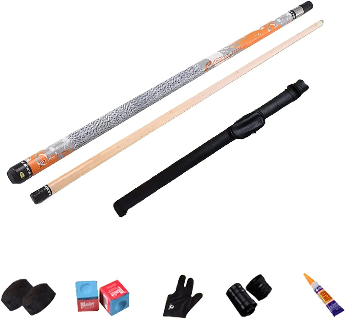 Premium Maple Pool Cue with Multi-Layer Leather Head for Accurate Shots and Enhanced Grip(Color:CC,Size:11.5MM Club Head)
