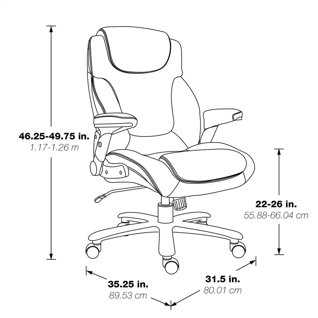 Proline II Big and Tall Deluxe High Back Executive Chair - 39200