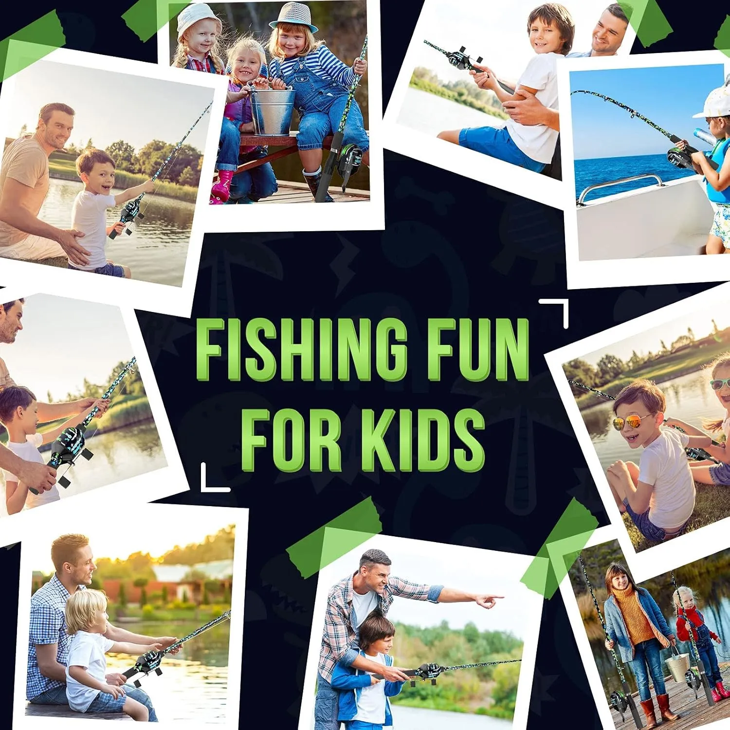 QudraKast Kids Fishing Pole