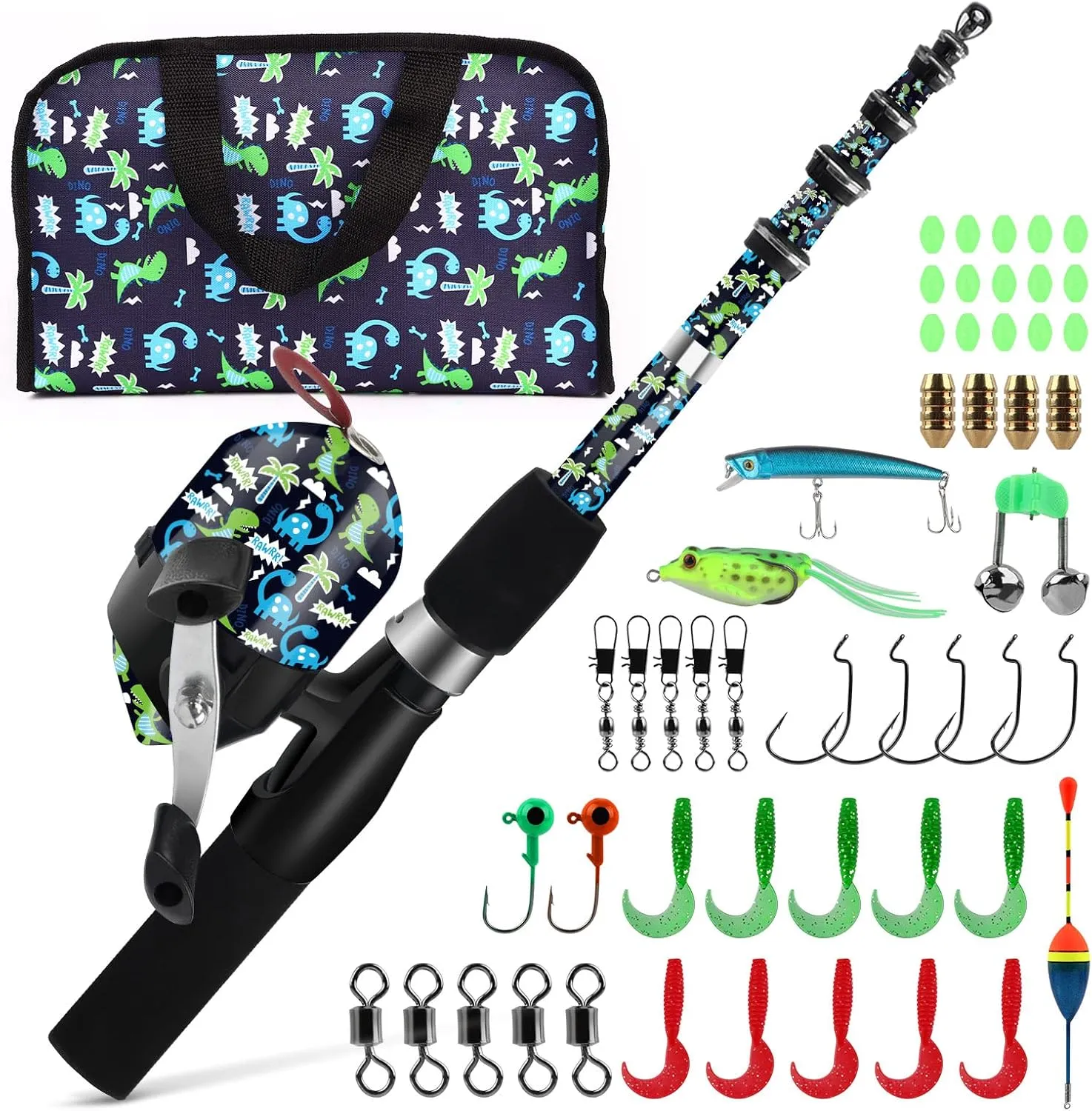 QudraKast Kids Fishing Pole