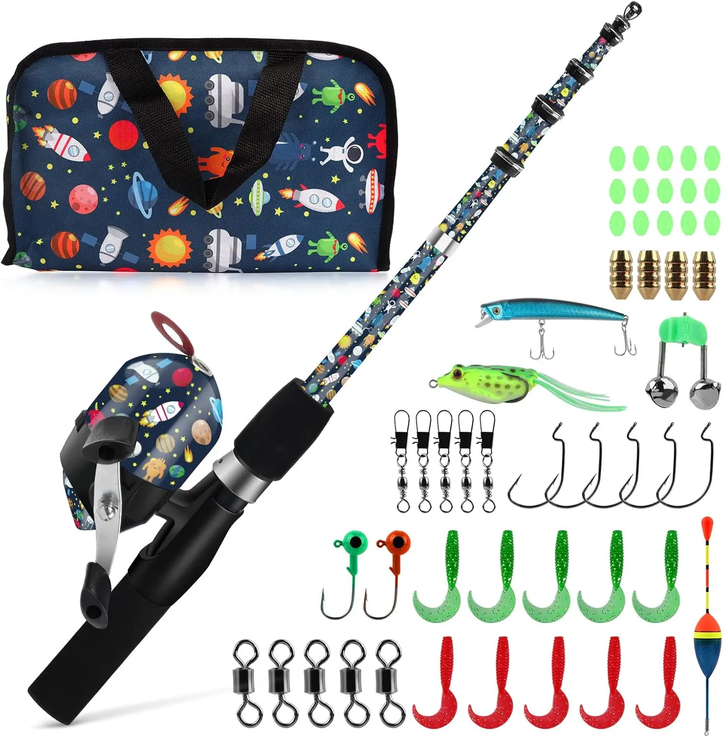 QudraKast Kids Fishing Pole
