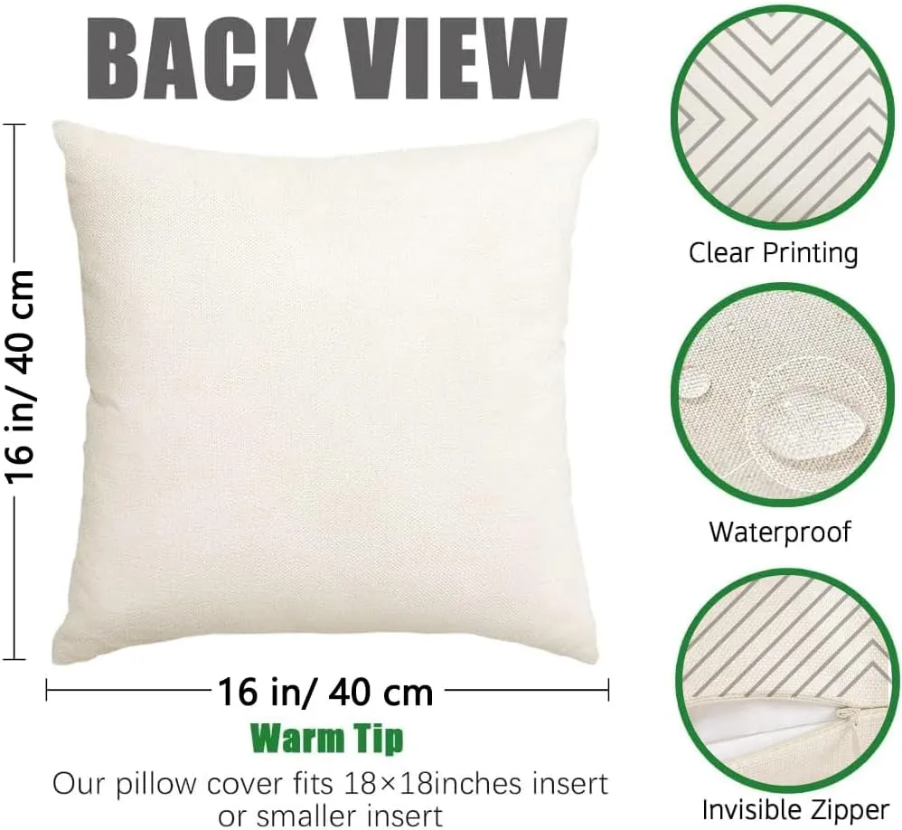RABUSOFA Outdoor Pillow Covers 20x20 inch Waterproof,Gray and White Boho Set of 4 for Patio Furniture Sunbrella Couch(2G-20) (Grey and White, 20" x 20" (Pack of 4))