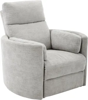 Radius - Mineral Power Swivel Glider Recliner for Adults with USB and Type-C Ports, Single Sofa Chair for Living Room