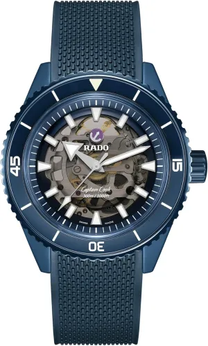 Rado -Captain Cook-Mens-Swiss Automatic Watch-High-Tech Ceramic-Sapphire Crystal -43mm