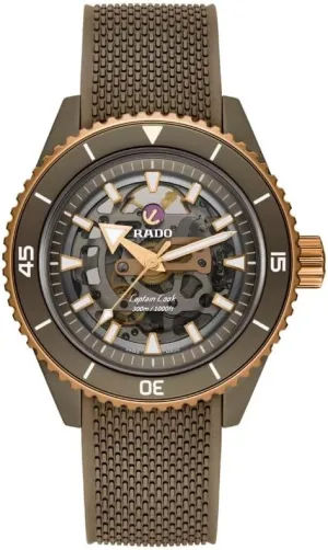 Rado -Captain Cook-Mens-Swiss Automatic Watch-High-tech Ceramic-Sapphire Crystal -43mm