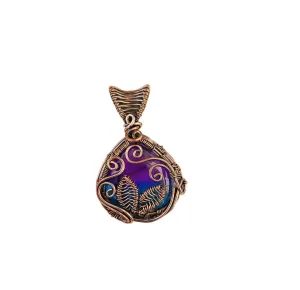 Rainbow Solar Quartz Pendant, Handmade Copper Wire Wrapped Jewelry, Natural Gemstone, Gift For Her