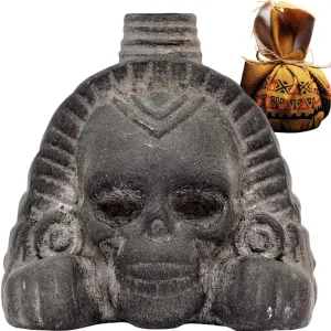 Real Screaming Aztec Death Whistle from  by ITZCOEHUA - Loudest Authentic Human Sounding Screams 125  Decibels Loud, Collectible, Aztec Design in Black Obsidian, Self Defense