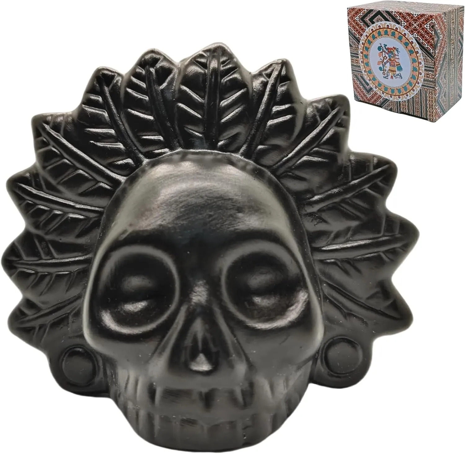 Real Screaming Aztec Death Whistle, Loudest Authentic Terrifying Human Scream Whistle for Sports & Safety At 125  Decibels, Collectible, Halloween Atmosphere Creation (Midnight Black)