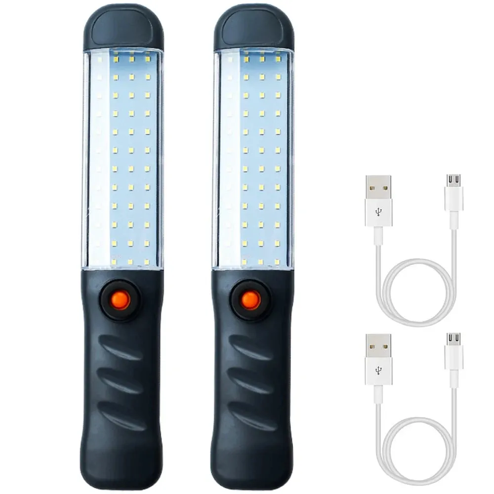 Rechargeable LED Work Light Magnetic Base Waterproof 3 Modes LED Flashlight Inspection Light for Car Repair Household Outdoor
