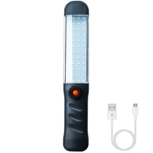 Rechargeable LED Work Light Magnetic Base Waterproof 3 Modes LED Flashlight Inspection Light for Car Repair Household Outdoor