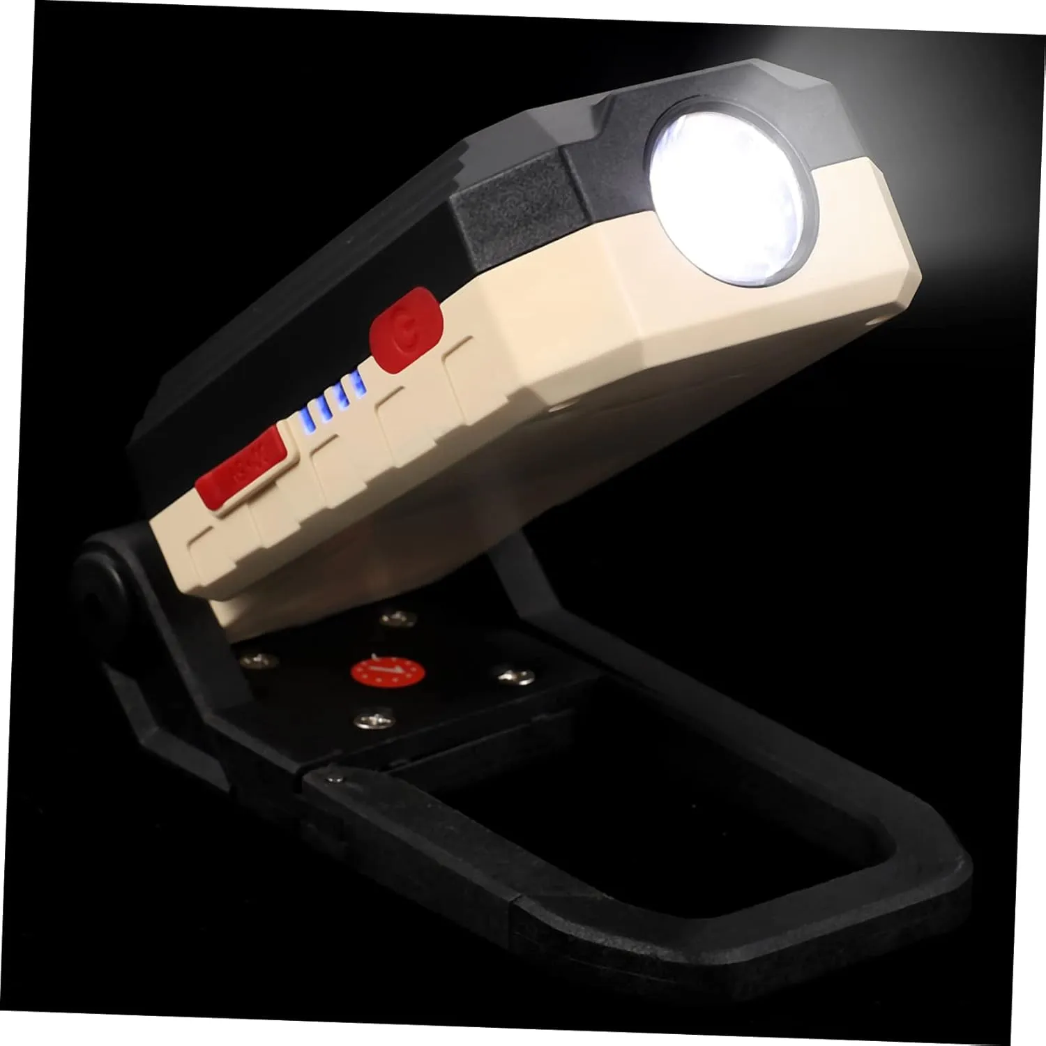 Rechargeable Work Light with Magnetic Base Portable LED for Camping Inspection and Emergency Use Compact Design Energy Saving Bright Illumination