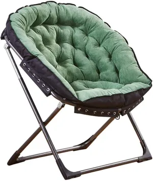 Recliner Recliner Sun Loungers Moon Chair Padded Camping Chairs Outdoor Leisure Stools Foldable Portable Summer Fishing Chair with Cushion Living Room Balcony Garden Patio Beach