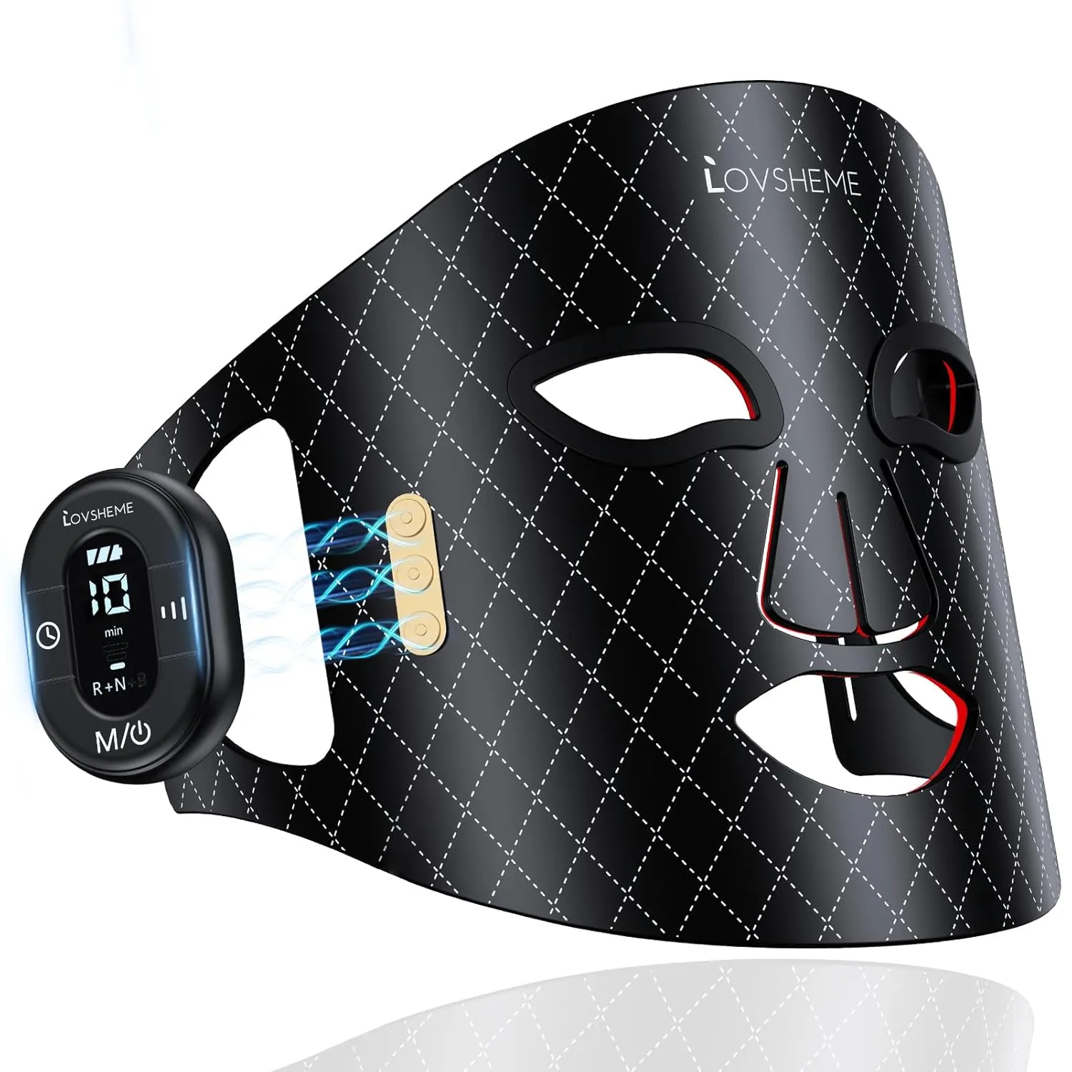 Red Light Therapy for Face – Wireless Red Light Therapy Mask LED Face Mask Light Therapy with 320 LEDs, 3 Modes, Skin Rejuvenation, Anti-Aging Skincare Ideal Beauty Gift for Women & Men