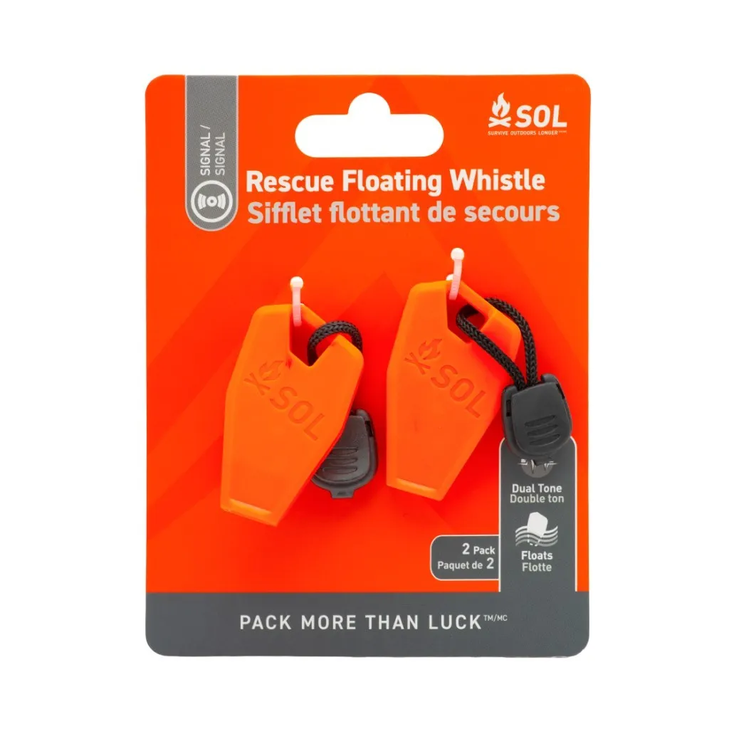 Rescue Floating Whistle, 2 Pack