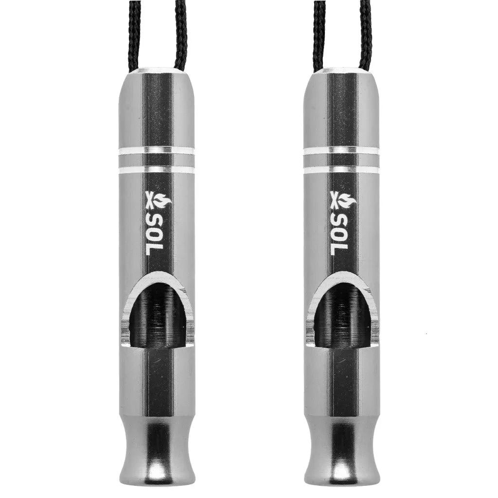Rescue Metal Whistle, 2 Pack
