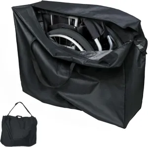 Rollator Bag,Wheelchair Bag for Seniors and Stroller,Travel Walker Bags for Folding Walker,Folding Rollator Accessories (39''Lx16''Wx32''H)