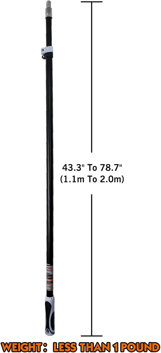 ROLLINGDOG Painter's Extension Pole - Telescoping Handle with Threaded End Pole,Extension Pole for Painting,Reach Higher and Farther with Ease(43.3"-78.7")