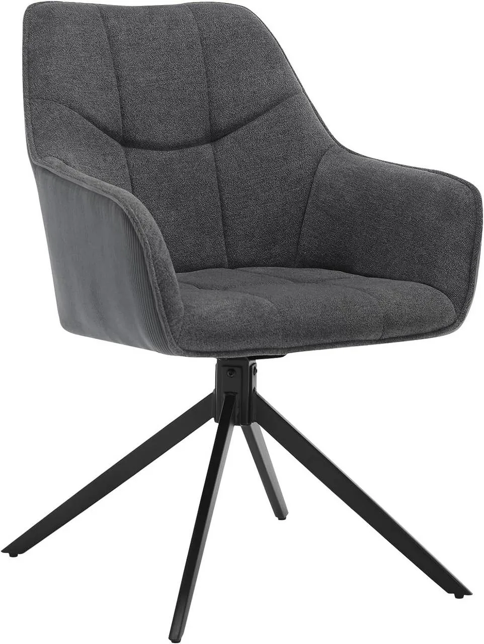 Rootz Swivel Dining Chair - Padded Chair - Ergonomic Seat - 360° Rotatable - Versatile Use - 58cm x 86cm x 63.5cm