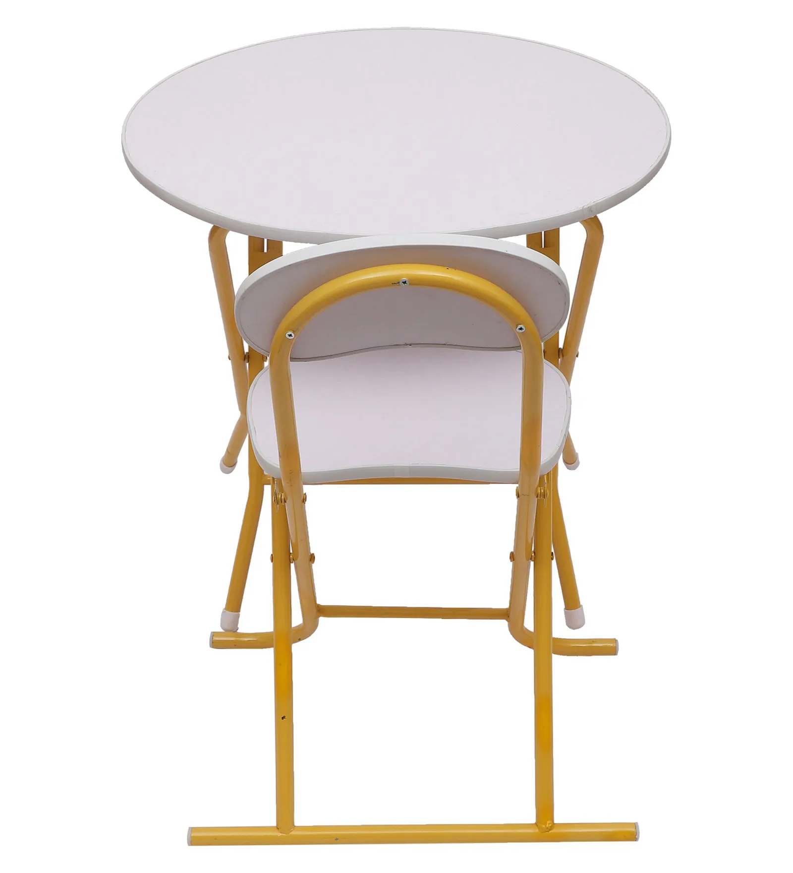 Round Foldable Desk & Chair Set