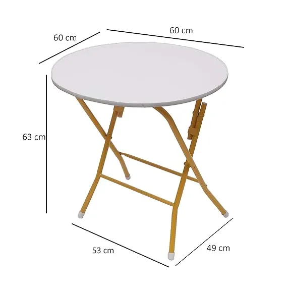 Round Foldable Desk & Chair Set