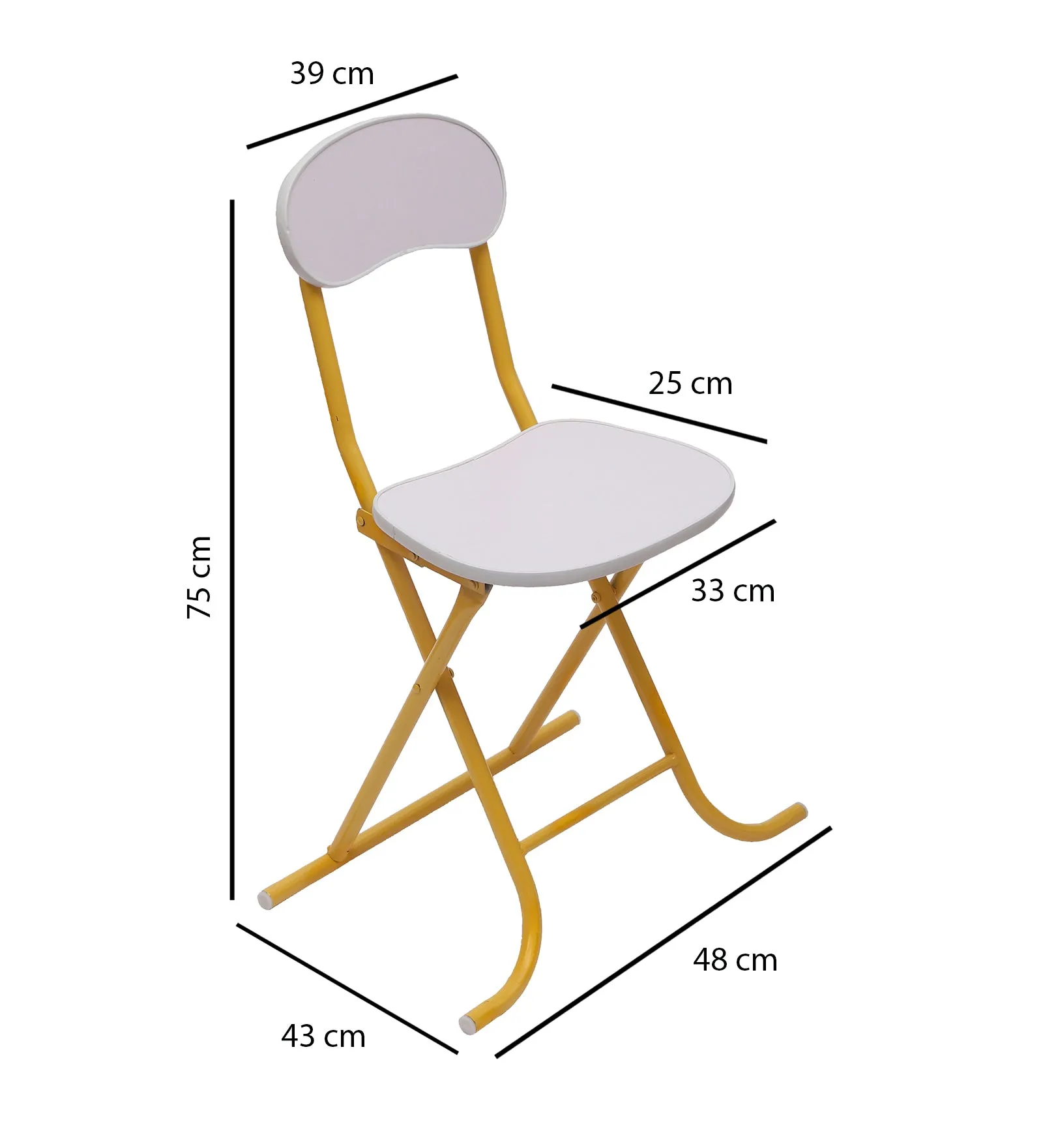 Round Foldable Desk & Chair Set