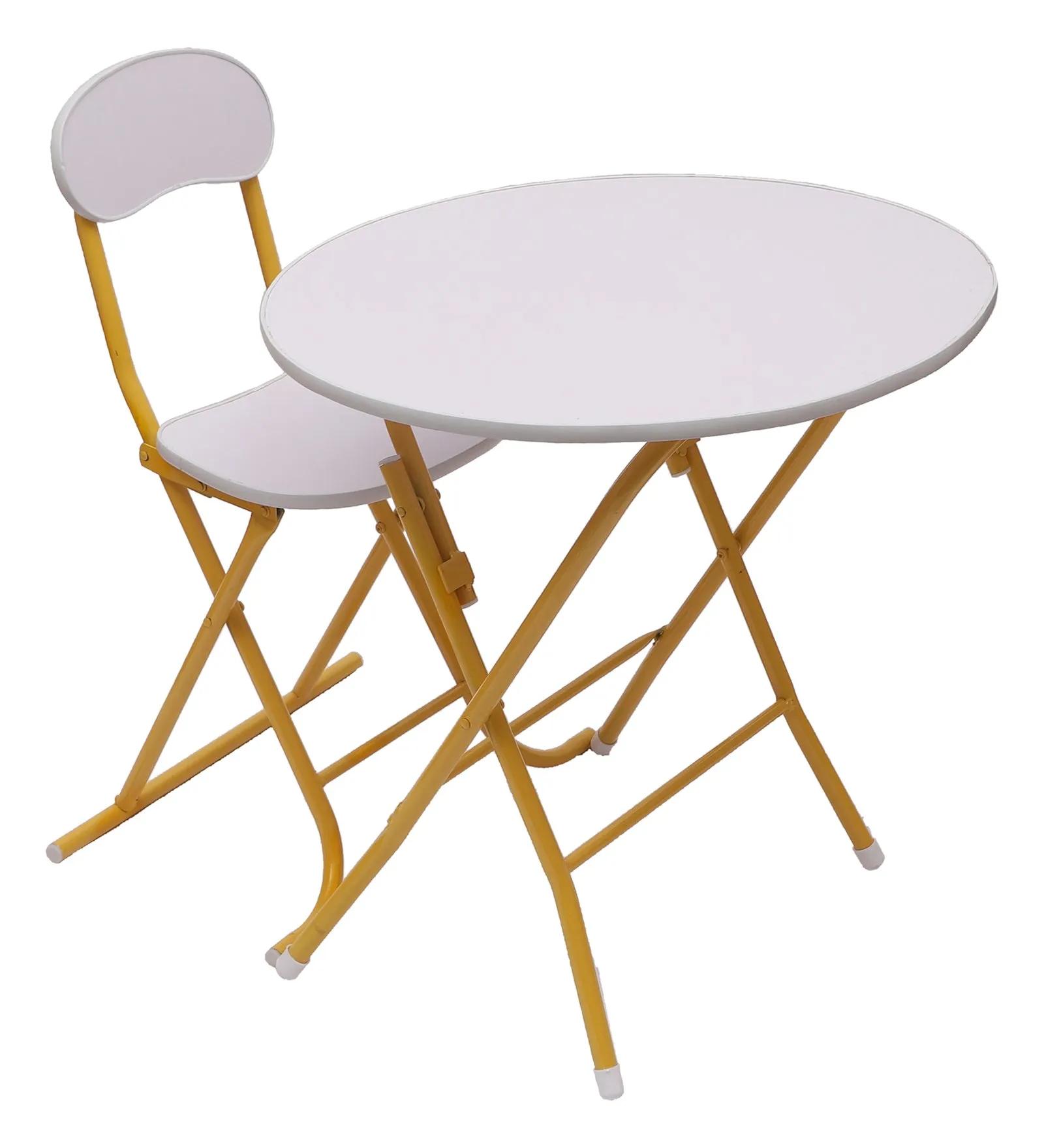 Round Foldable Desk & Chair Set